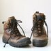 vintage LLBean hiking boots. Women size 8. Maple brown leather and gore tex. Back to school. Rustic fall / the WOODLAND PICNIC boots