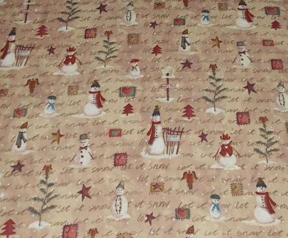 Primitive Snowan Fabric By The Yard FBY By CutiePieCraftSupply   Il 570xN.392621082 De5e 