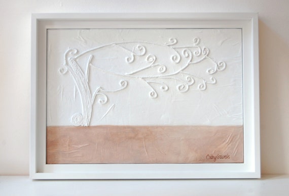 Whimsical Tree Painting  Mixed Media by cathysavelspaintings