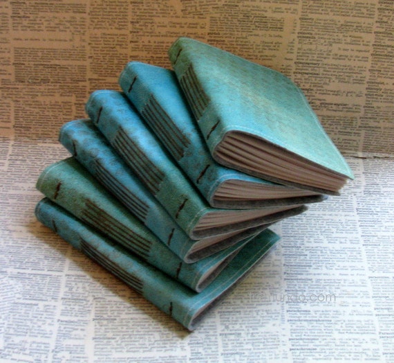 6 blank bulk journal set by bluetoad journals of tremundo