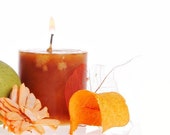 JenSan Cinnamon Orange Scented Pillar Candle - Handmade - Decorative, 14 ounces (397 grams)