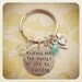 Friends Are The Family We Get To Choose Heart Keychain Sterling Silver Hand Stamped