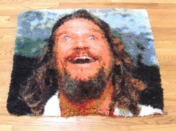 Big Lebowski Dream, Latch-hook rug, The Dude abides. Limited edition.