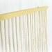 Vintage 70s Beaded Curtain Bamboo Wood Door Window Room Divider 31.5 x 70.5