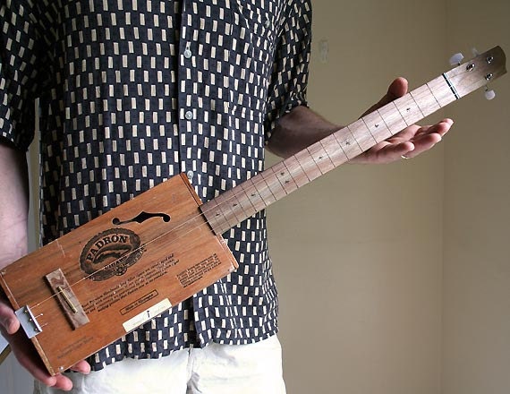 Acoustic Cigar Box Guitar No. 48 Padron 2000 Ready to Ship