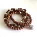 Wood & Pearls Mala Yoga Prayer Bracelet