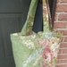 Fabric Grocery Market Carry-all Tote Bag Vintage Upholstery Floral Fabric