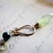 Roman Necklace Gold Prehnite Emerald Greacian Urn Pendant PoleStar