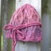 12-18month Little Girls Diamond Hat, Photo Prop, Winter Hat, Toddler Hat