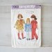 vintage 1970s simplicity pattern 7063--childs dress, top and pants