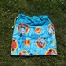 Drawstring bag Thomas Tank Engine blue cotton for library toys sheets storage