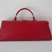 60s handbag - 1960s purse - red clutch purse
