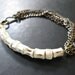 Osteology - Fish Vertebrae and Vintage Chain Tangle Bracelet