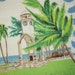 Vintage Souvenir Towel Montserrat West Indies Palm Trees