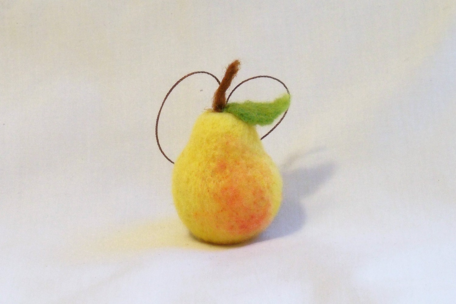 felt christmas miniature fruit ornament needle felted pear felt christmas miniature fruit ornament needle felted pear