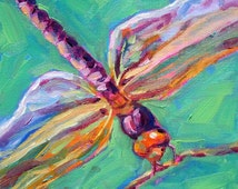 Popular items for dragonfly art on Etsy