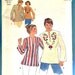 Pullover Tunic Top Simplicity 7441 Vintage 1970s Sewing Pattern Men's Size Med 38 - 40 UNCUT