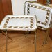 Vintage Cal Dak TV Trays With Stand Rolling Cart In Box Regency Verona with Hang Tag