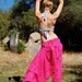 Sari Pant Vintage Hot Pink and Metallic Ethnic India Cotton Slouchy Sari Yoga Pant (m l xl)