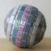 Early Morning Haze - Gray and purple garden globe