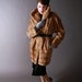 Vintage 1960s Coat - Luxury Faux Fur Coat in Honey Color Vegan Friendly