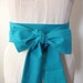 Sea Green Teal Green Obi Sash Belt - longer length - made to order