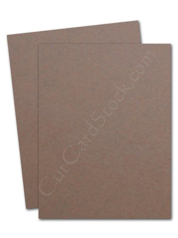 Basis BROWN 80lb Card Stock 8.5x11 25 sheets