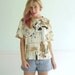 Flower Shop Sketchy Graphic Printed Vintage 90s Tee Shirt - M L