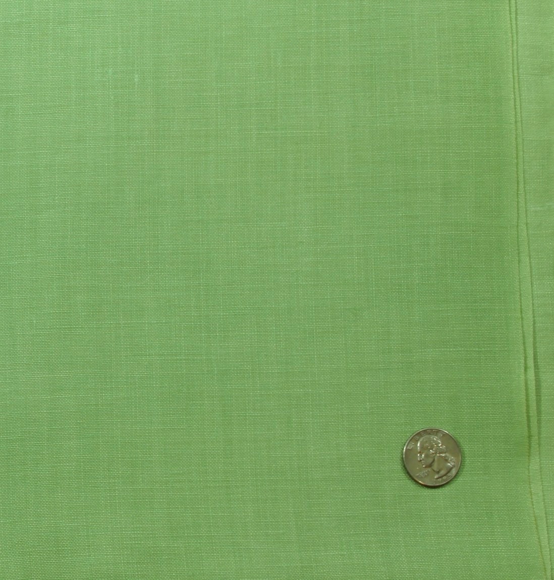 Vintage 100 Irish Linen Fabric Lime Green 62 Inches Wide 2.5