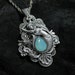Pacific Siren - Pacific Opal Swarovski and Silver Mermaid Necklace