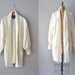 slouchy cardigan / oversized cream sweater / cream cardigan / long cardigan