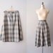 70s plaid wool skirt / vintage 70s skirt / Study Hall plaid skirt