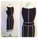 Vintage Black & White Dress. Mod. Classic Little Black Dress Style. Floral Pattern. Size 2 Petite. Small. Linear. 1990s. Anne Klein.
