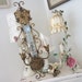 Vintage Tole Candelabra - Mirror - Sconce - Shabby French Cottage Paris Apt Prairie Chic