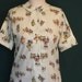Sweet Vintage 60's Ship n Shore Novelty Ballerinas Blouse 32 Ballerina