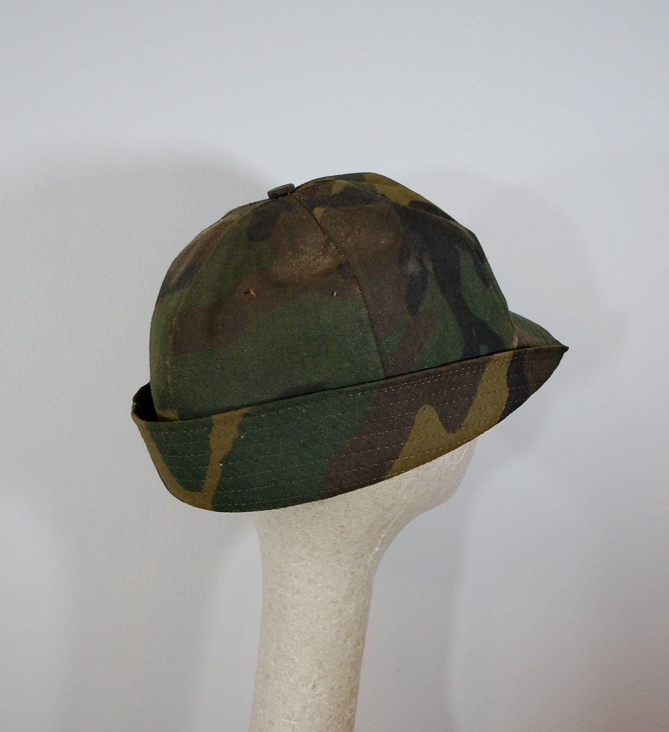 Vintage JONES Hat Cap hunters camouflage Made In USA