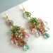 Reserved- Afghani Tourmaline Cluster Earrings