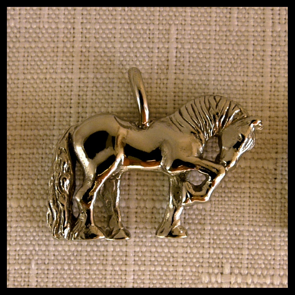 Horse Pendant Friesian Horse pendant for necklace Equine