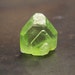 Peridot Crystal - Terminated point - Natural Peridot - specimen - wire wrap jewelry supply - bright green crystal - raw rough - castellated