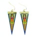 Leather earrings - Native geometric