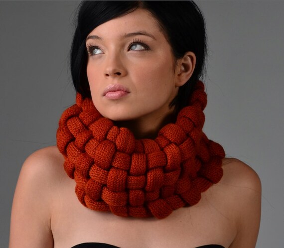 rust strappy back cowl