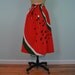 vintage watermelon novelty skirt Malia red M