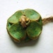 Floral Button burnished clay Focal (025)