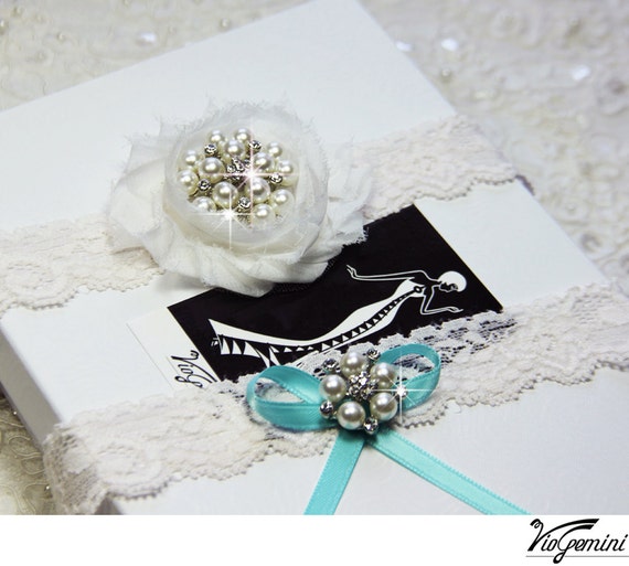 2 Pieces Wedding Garter Set For Bride With Stretchy Soft Lace