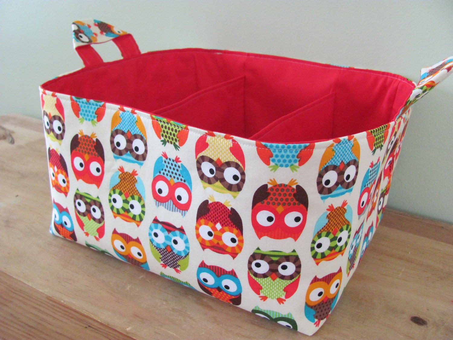 NEW Fabric Diaper Caddy Fabric organizer storage bin basket