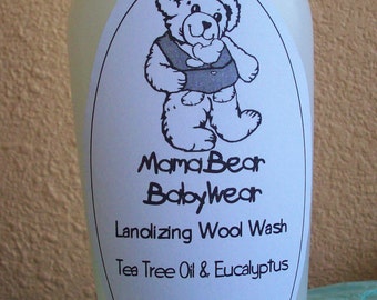 MamaBear Lanolizing Wool Wash For Hand or Machine Washing - 8.5 oz