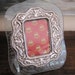Vintage Sterling Silver Photo Frame Repousse Made In Italy Hallmarked
