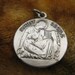 Charm - Sterling Silver - St Celcile Charm - Religious Jewelry - Signed JCC Sterling - Saint Celcile Medallion