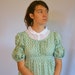 Ready to Ship - White Sheer Regency Collar Chemisette Size Medium