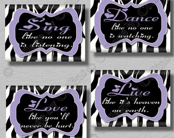 Zebra Wall Decor zebra print smile dream live love laugh art wall decor Zebra Wall Decor zebra print smile dream live love laugh art wall decor